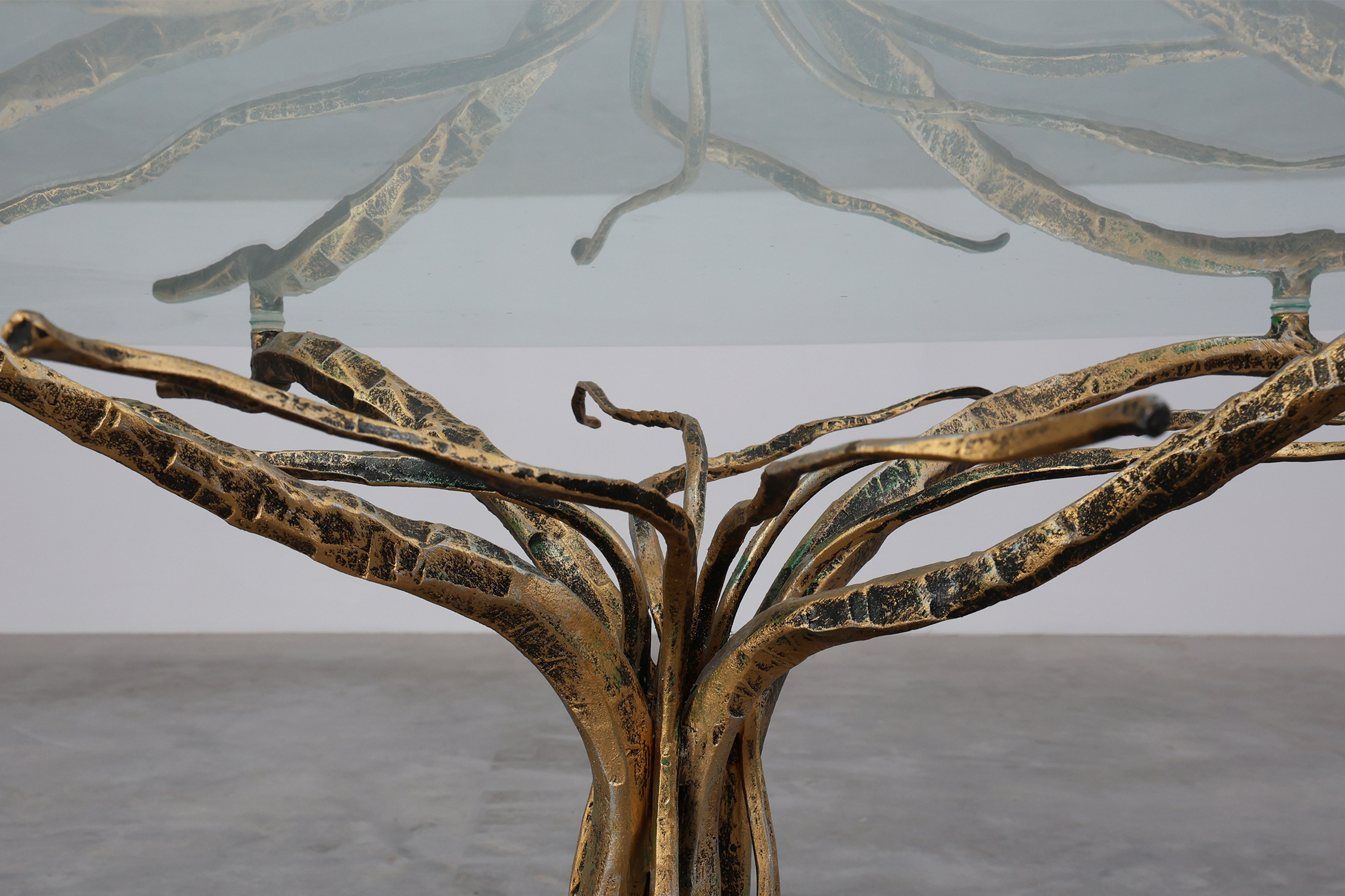 Mid-century forged metal coffee table by Salvino Marsura, Italy 1960sthumbnail